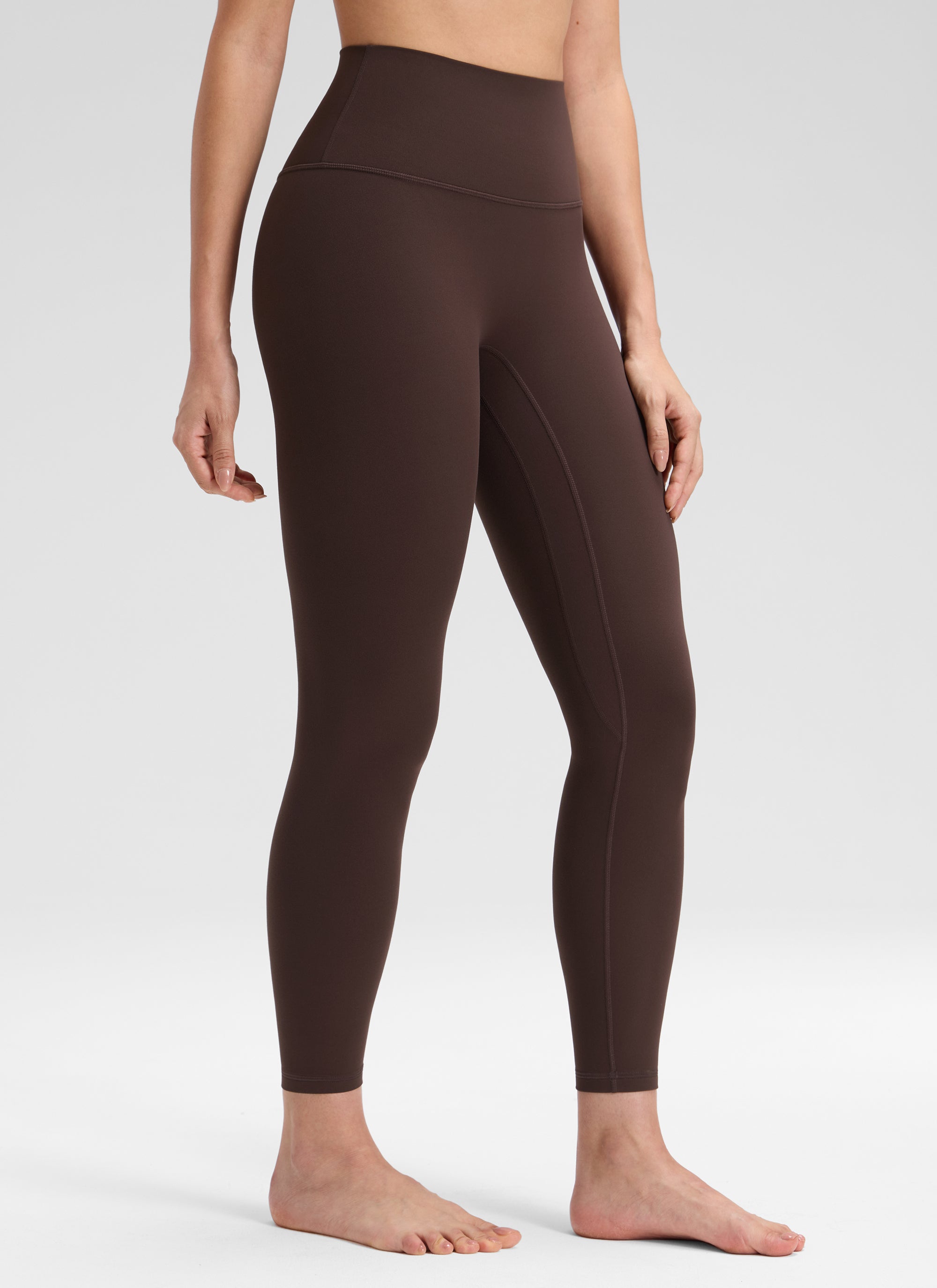 CRZ YOGA Women's Butterluxe Yoga High Rise No Front Seam Legging 25'' True Navy