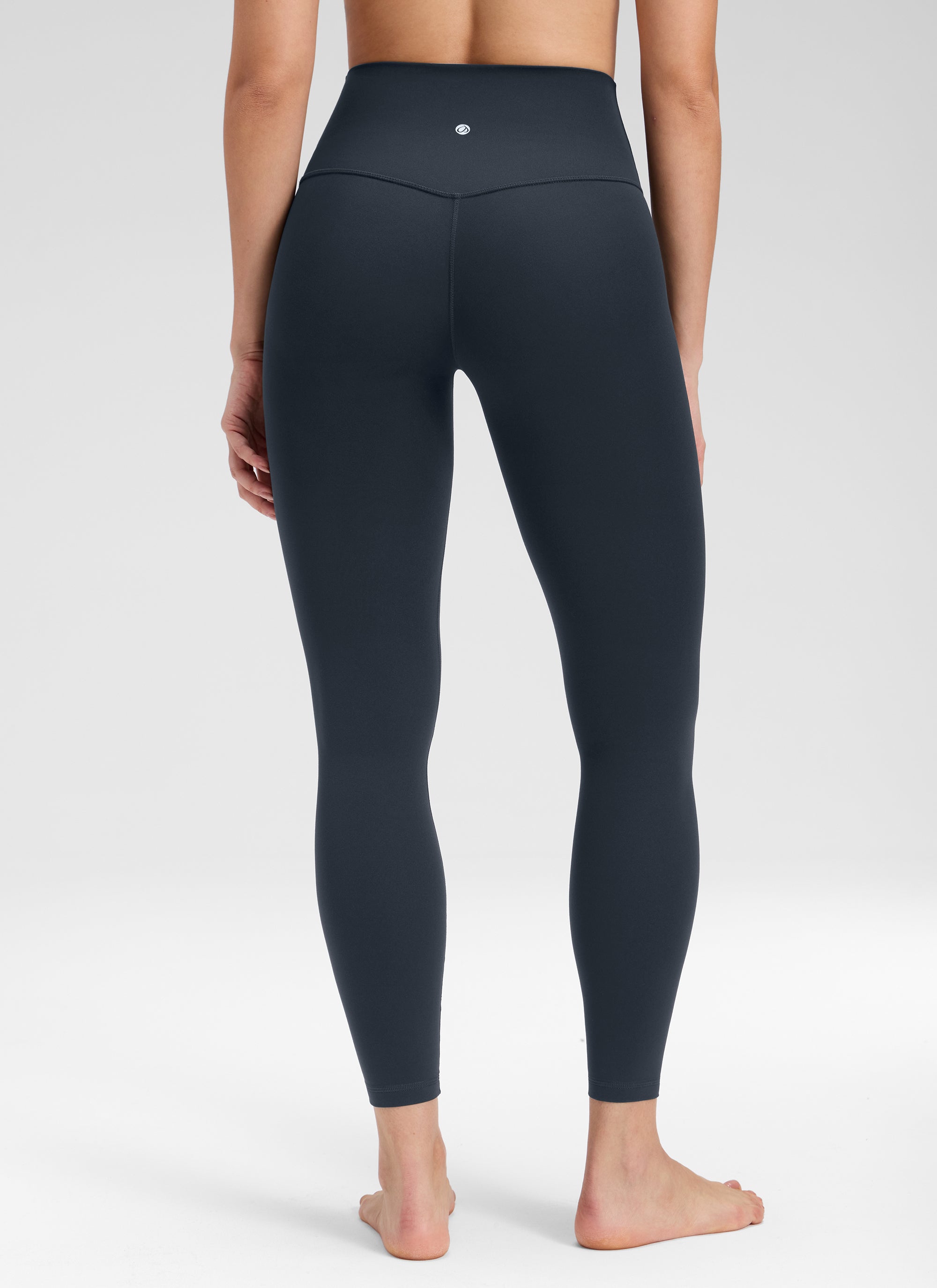 CRZ YOGA Women's Butterluxe Yoga High Rise No Front Seam Legging 25'' True Navy