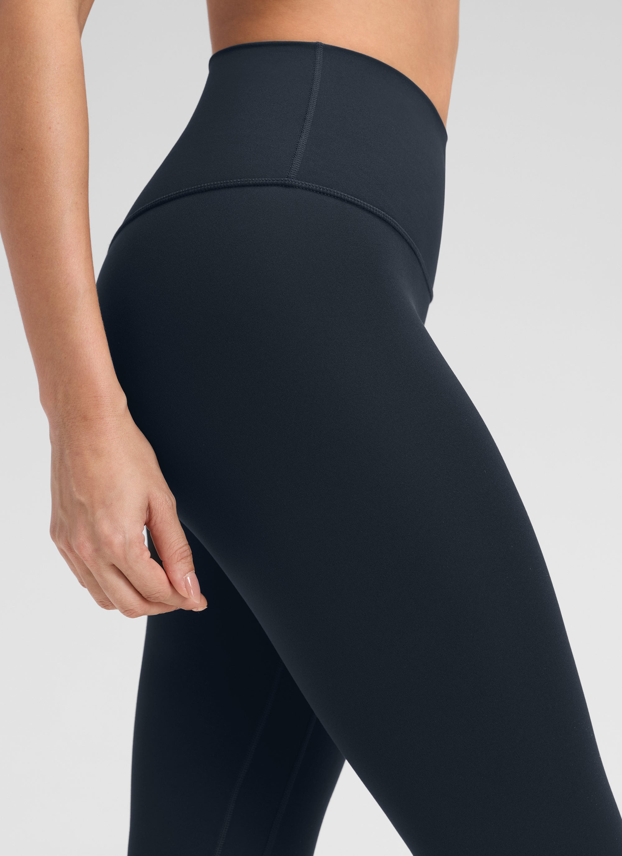 CRZ YOGA Women's Butterluxe Yoga High Rise No Front Seam Legging 25'' Black