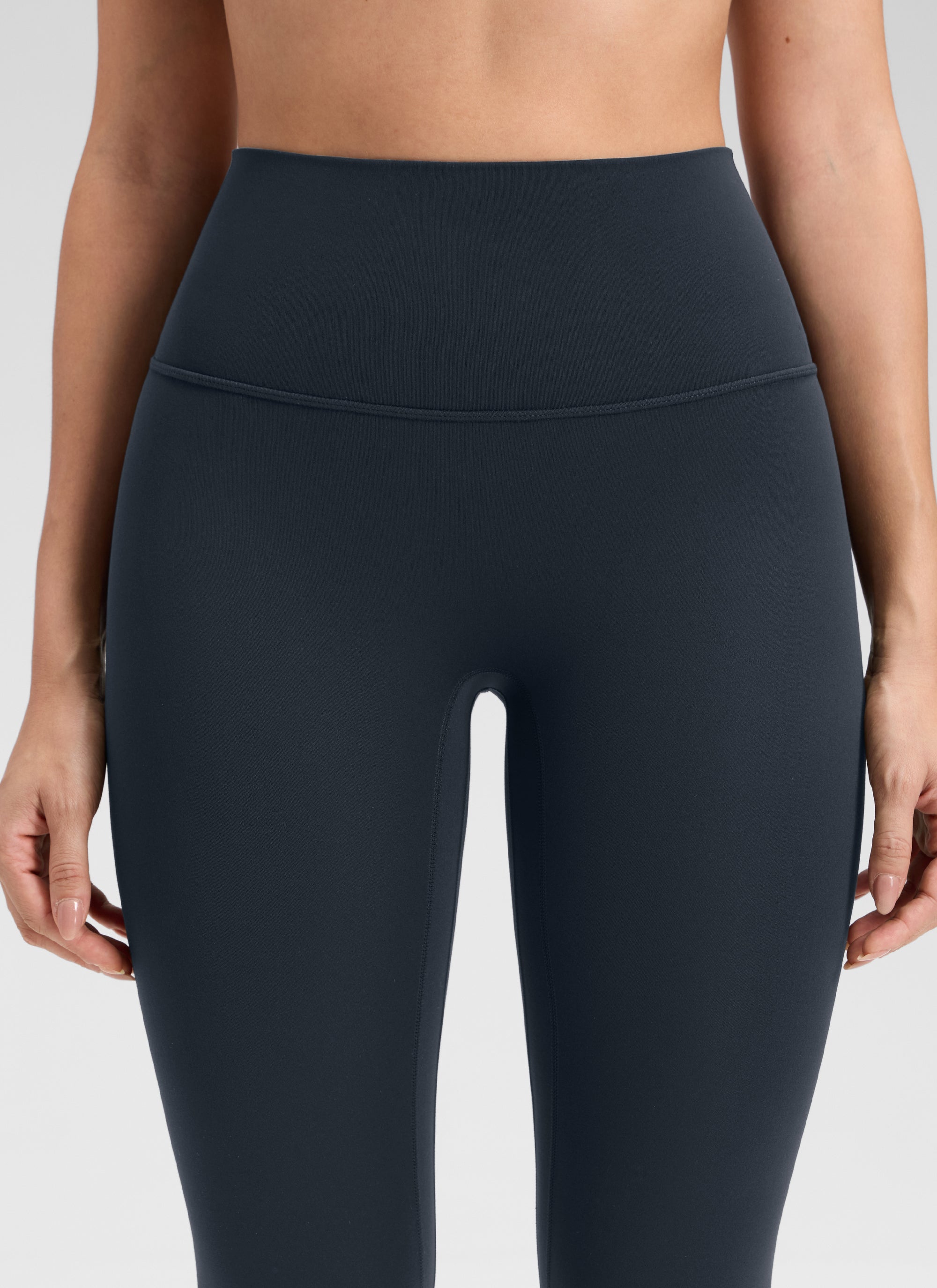 CRZ YOGA Women's Butterluxe Yoga High Rise No Front Seam Legging 25'' Black