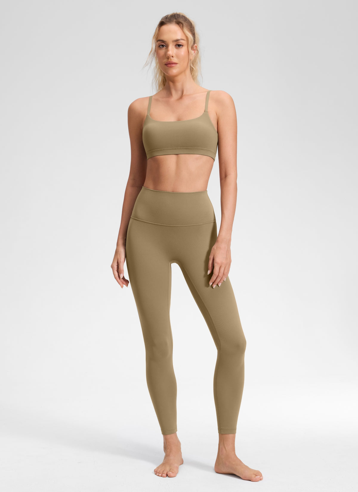 CRZ YOGA Women's Butterluxe Yoga High Rise No Front Seam Legging 25'' Soul Brown