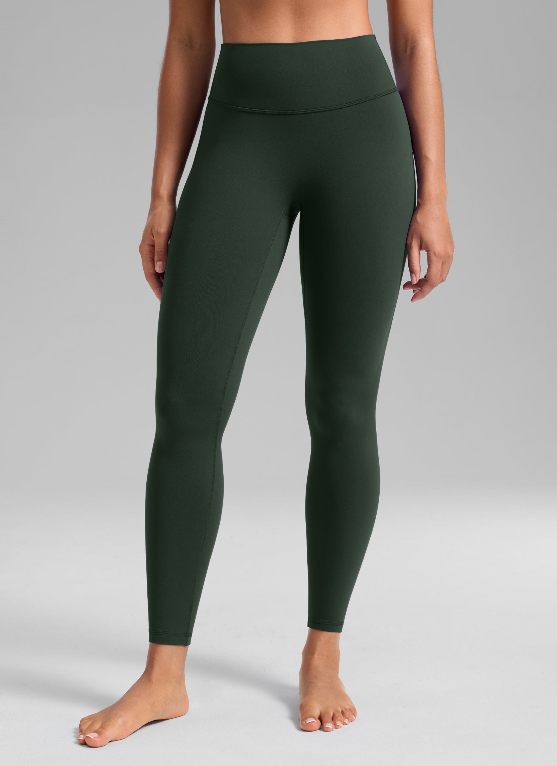 CRZ YOGA Softretch Secretsculpt™ Minor High Rise Front Seam Legging Legend Green