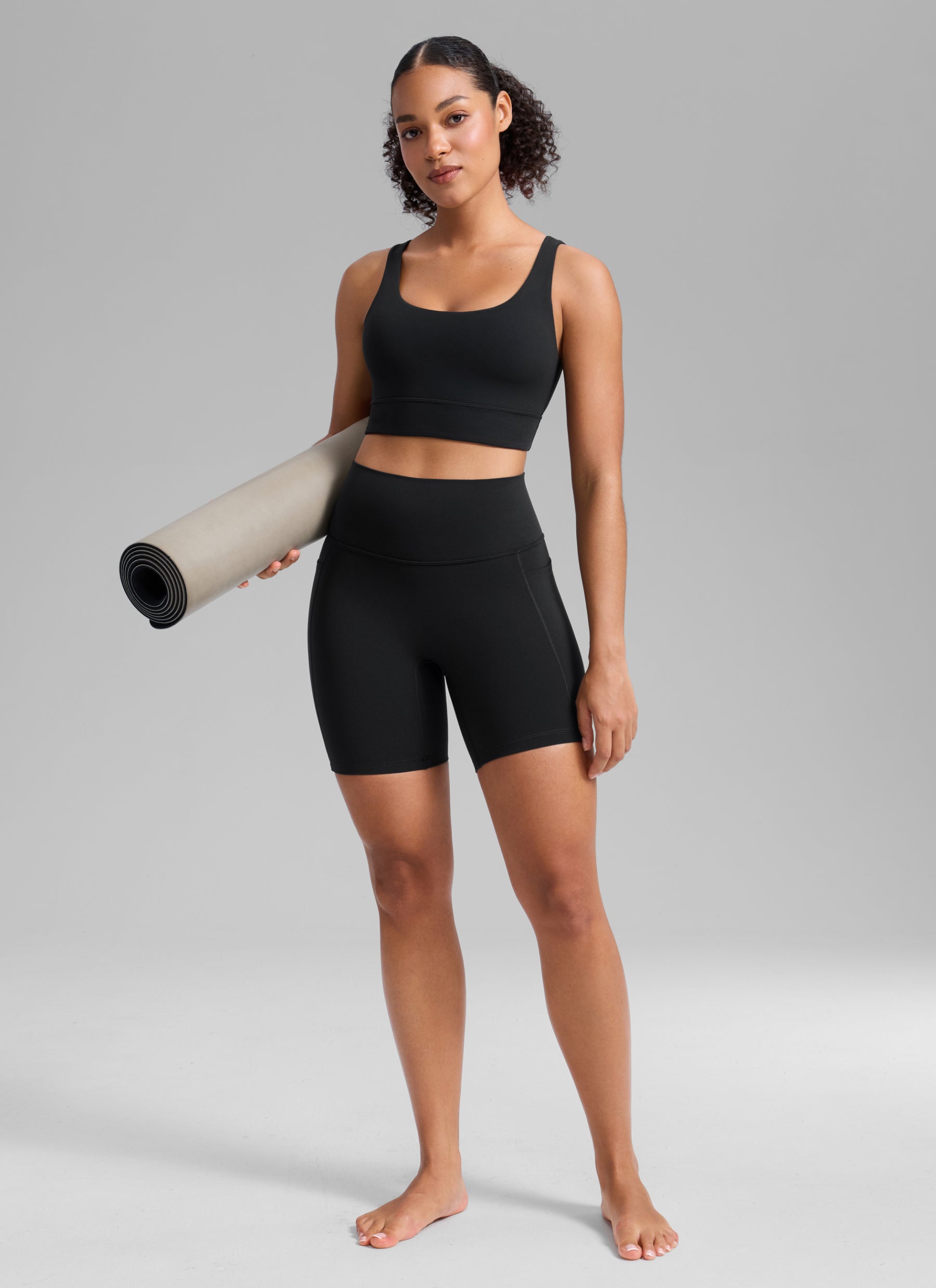 CRZ YOGA Women's SculptAir Yoga High Rise Biker Shorts 6