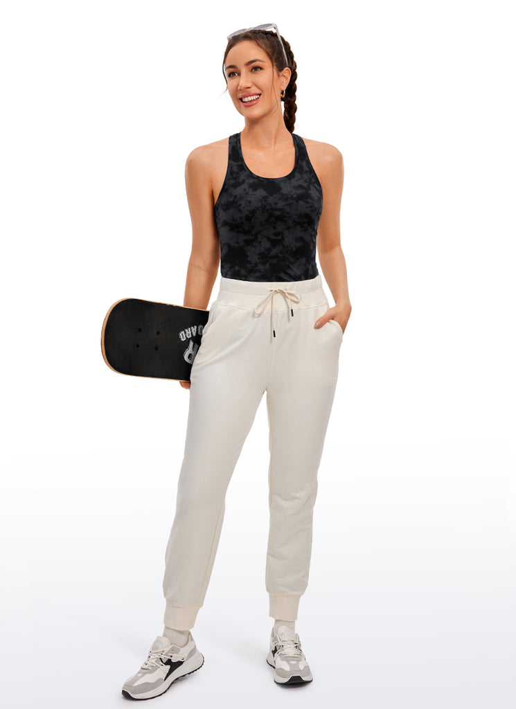 CRZ YOGA Women's Yoga Slim Fit Tops Butterluxe Tank Racerback True Navy