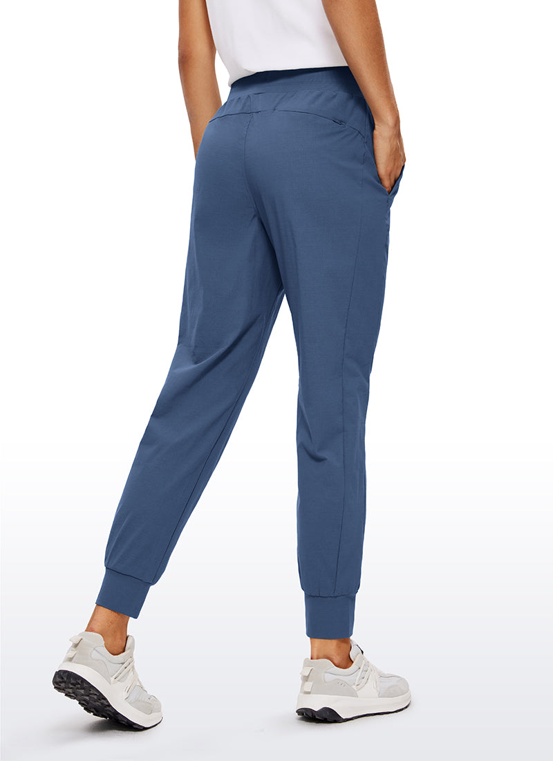 CRZ YOGA Women's Hiking Casual Relaxed Fit Ripstop Jogger Pockets 28'' True Navy