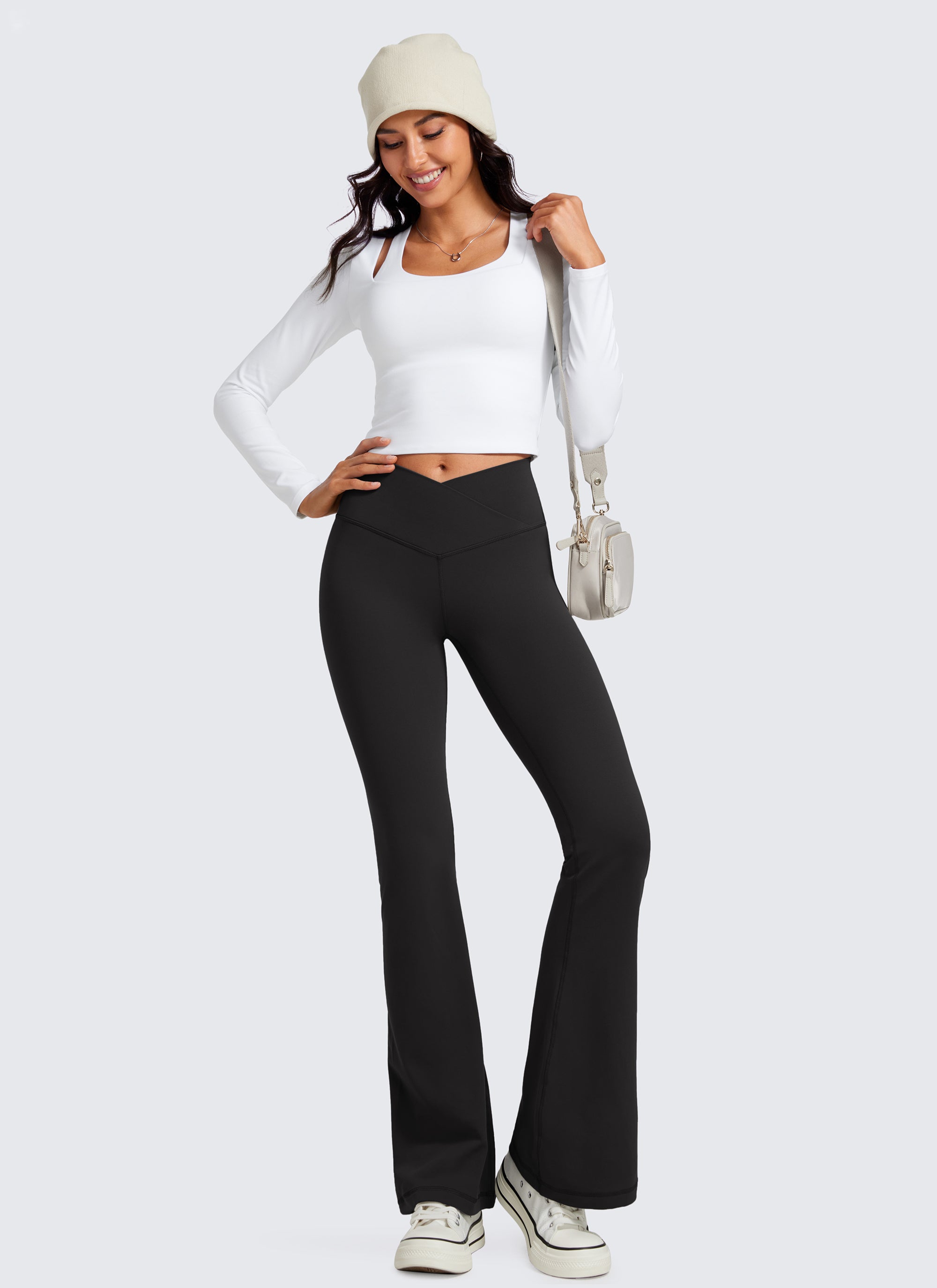 Butterluxe Crossover Flare Legging 33''