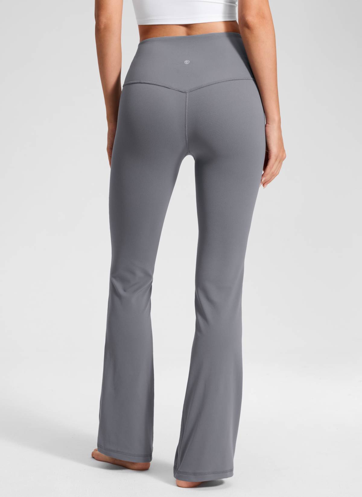 CRZ YOGA Women's Yoga High Waist Butterluxe Flare Pocket Leggings 29