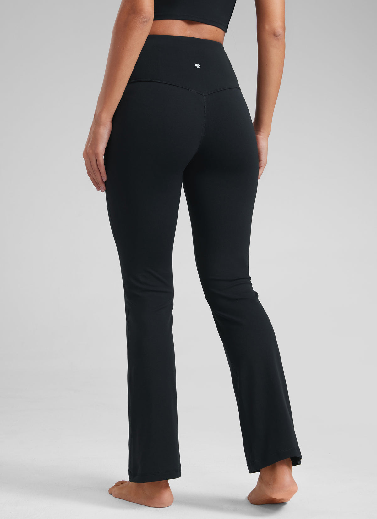 CRZ YOGA Women's Yoga High Waist Butterluxe Flare Pocket Leggings 29