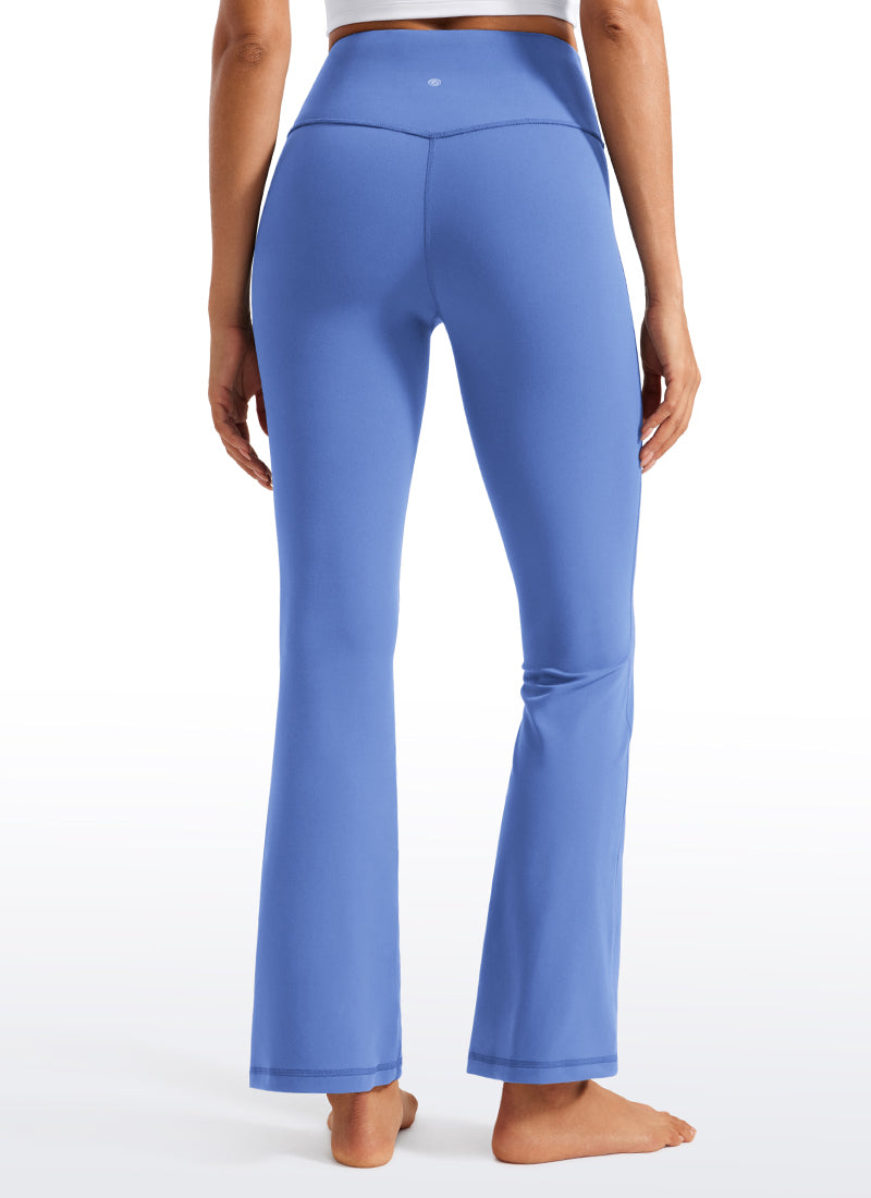 CRZ YOGA Women's Yoga High Waist Butterluxe Flare Pocket Leggings 29