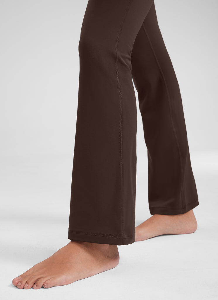 CRZ YOGA Women's Yoga High Waist Butterluxe Flare Pocket Leggings 29" Hot Fudge Brown