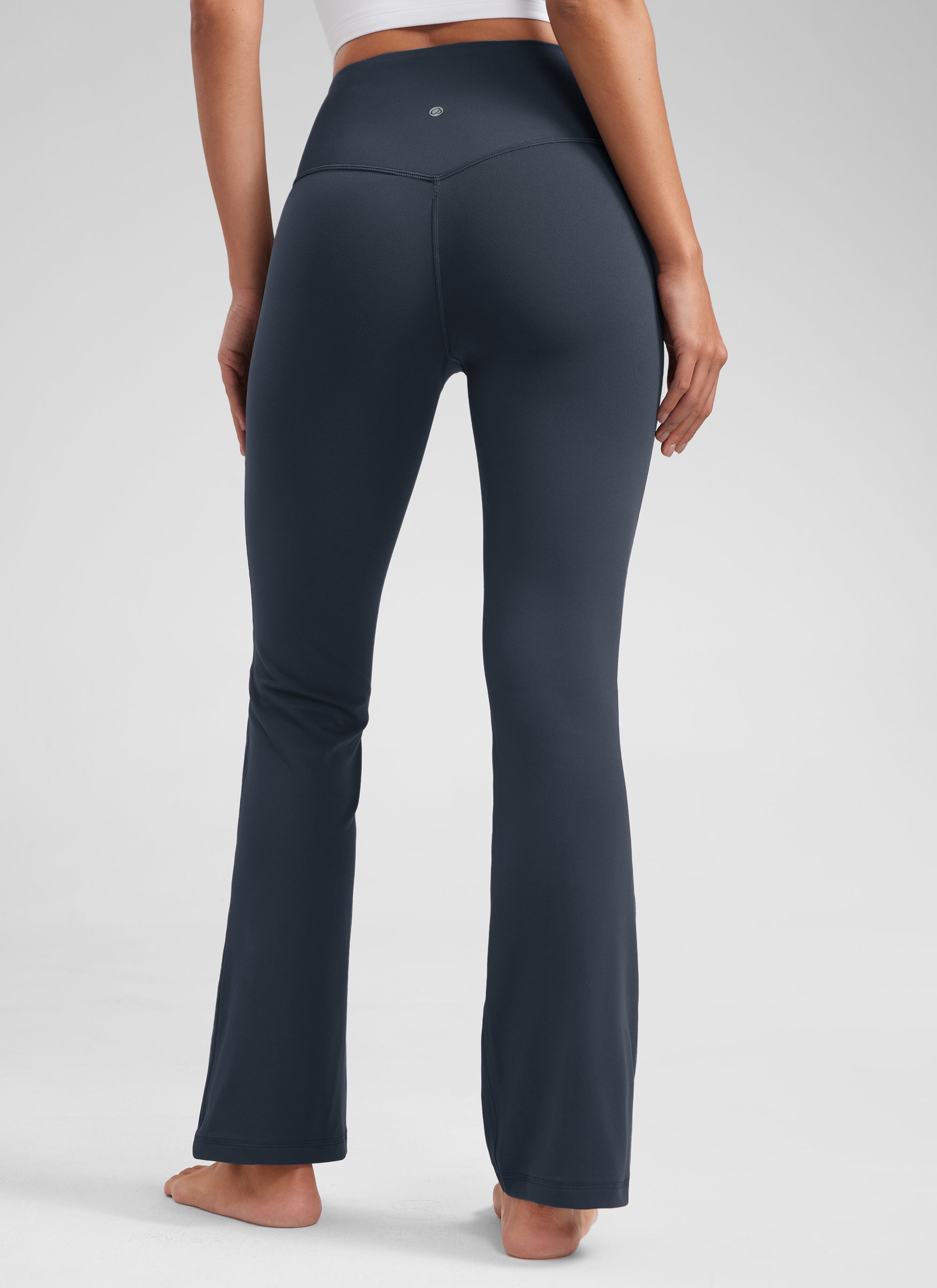 CRZ YOGA Women's Yoga High Waist Butterluxe Flare Pocket Leggings 29