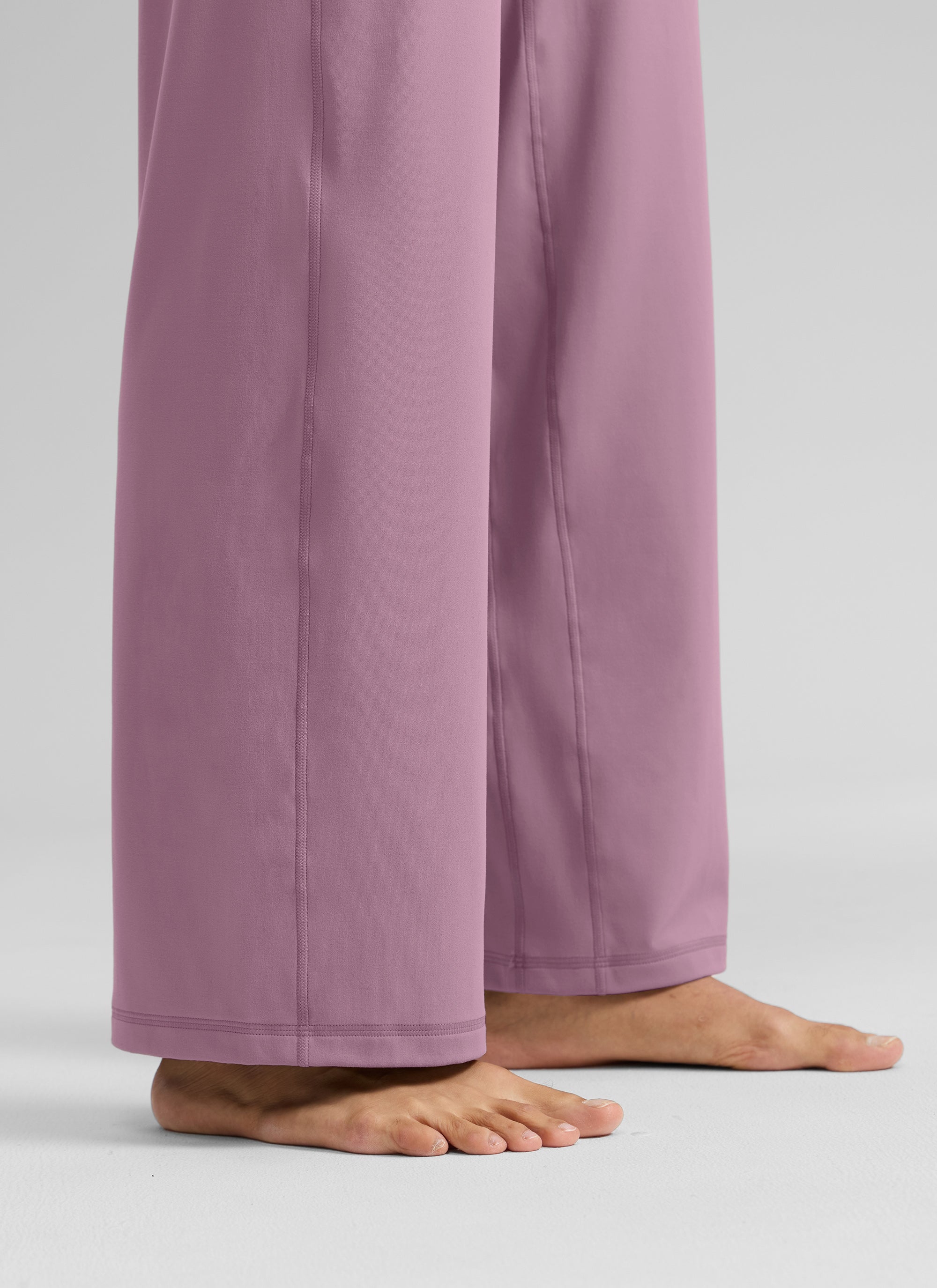 CRZ YOGA Women's Butterlift High Waisted Wide Leg Pants with Pockets Light Lavender