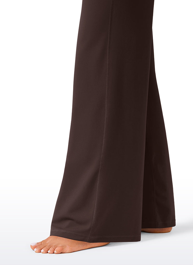 CRZ YOGA Women's Butterlift High Waisted Wide Leg Pants with Pockets 33