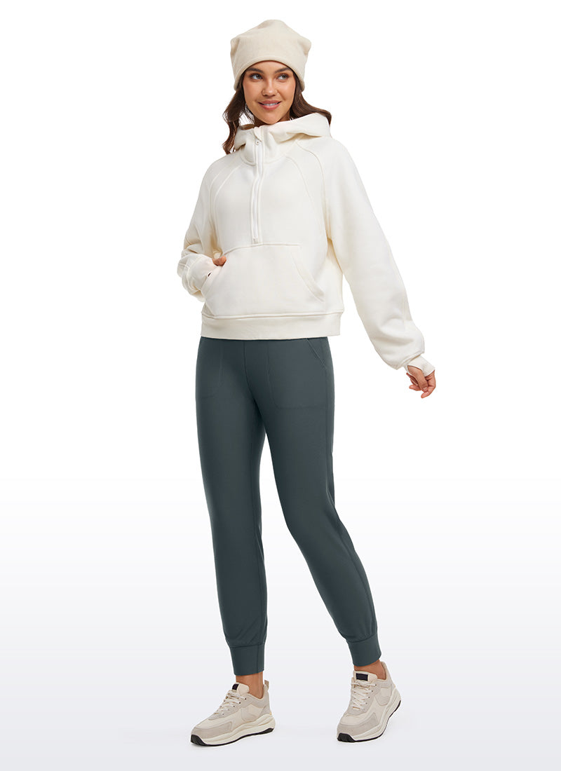 CRZ YOGA Womens Fleece Lined Soft Workout Joggers with Pockets 27.5