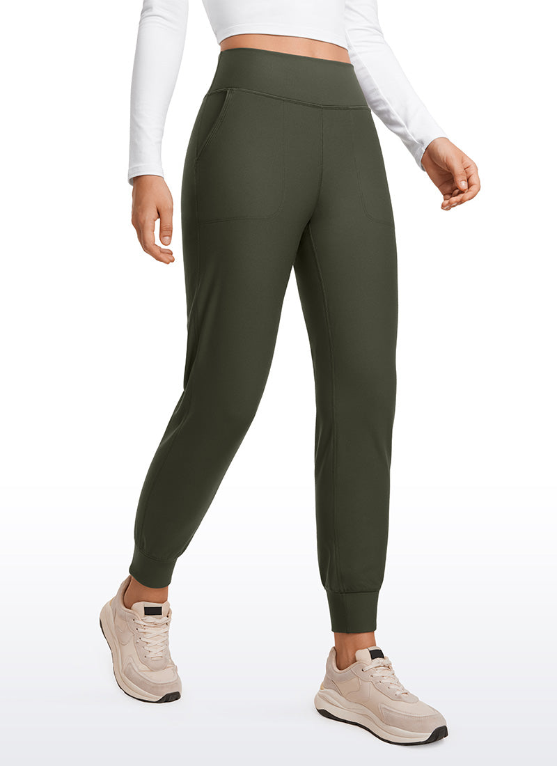 CRZ YOGA Womens Fleece Lined Soft Workout Joggers with Pockets 27.5