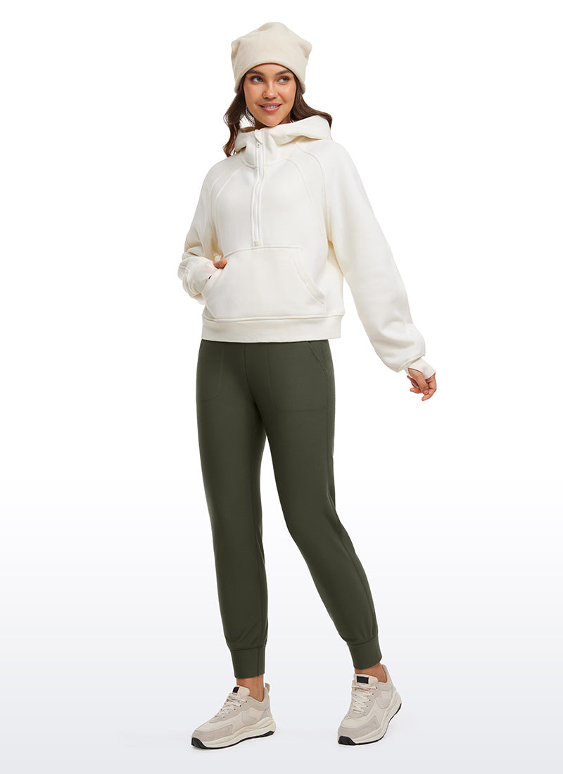 CRZ YOGA Womens Fleece Lined Soft Workout Joggers with Pockets 27.5