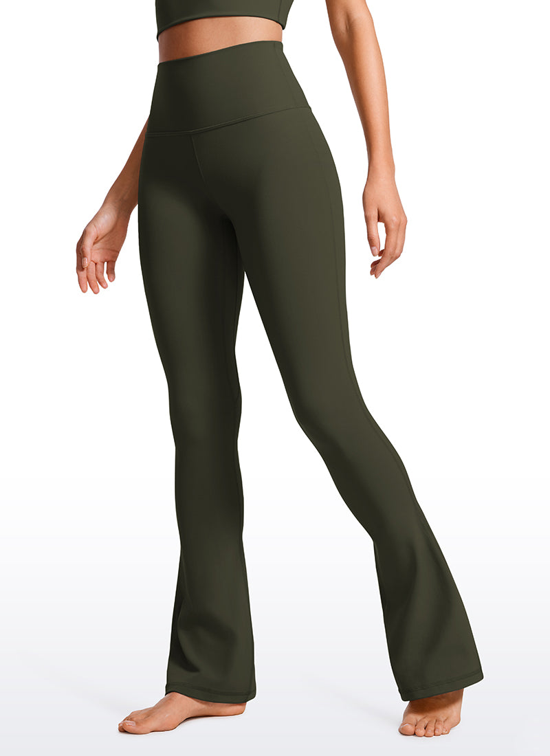 CRZ YOGA Women  Butterluxe High Waist Pockets Mini Flared Leggings 32