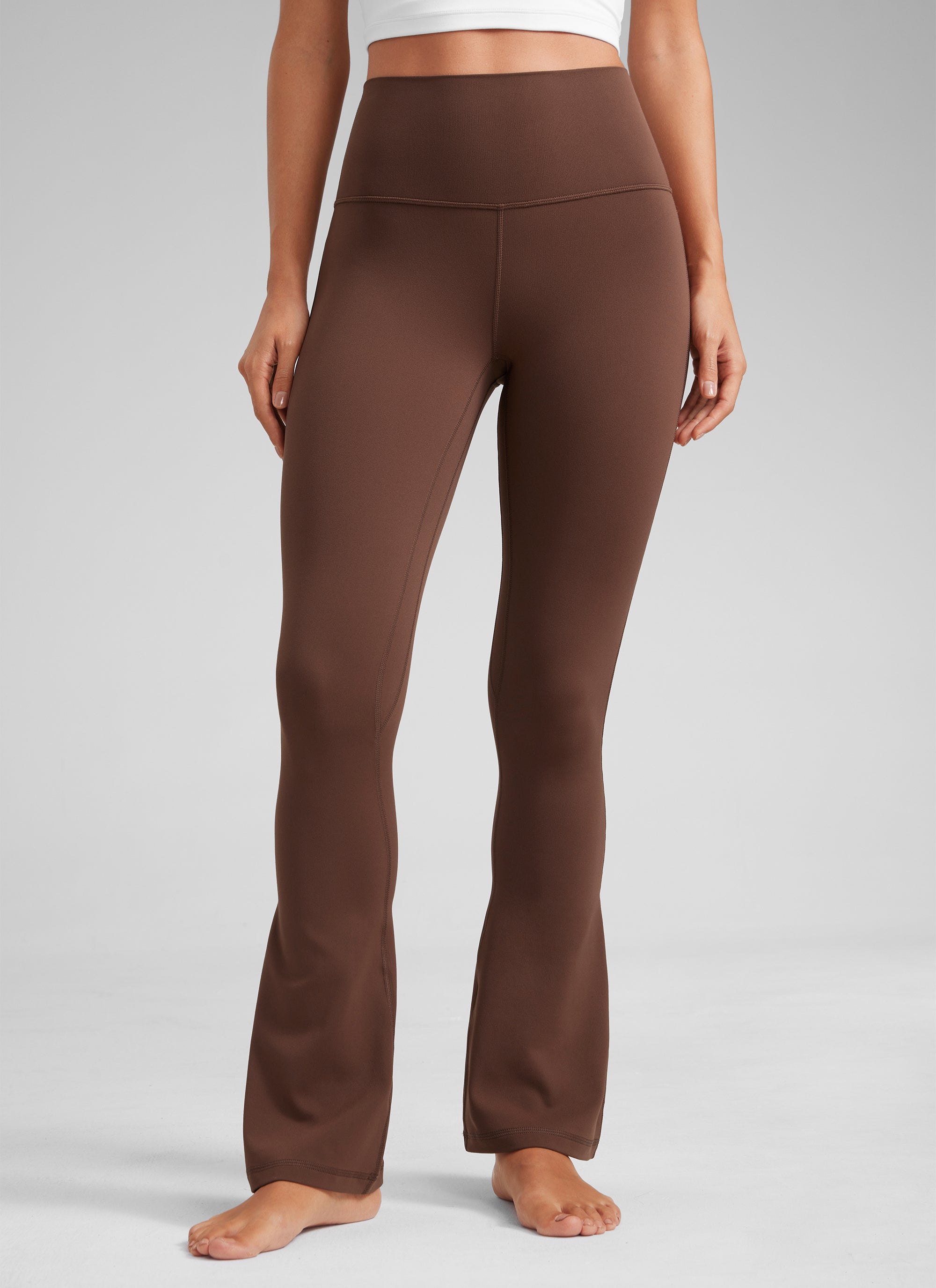 CRZ YOGA Women  Butterluxe High Waist Pockets Mini Flared Leggings 30