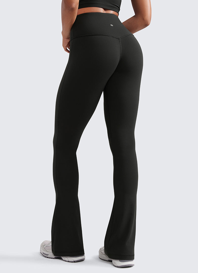 CRZ YOGA Women  Butterluxe High Waist Pockets Mini Flared Leggings 33