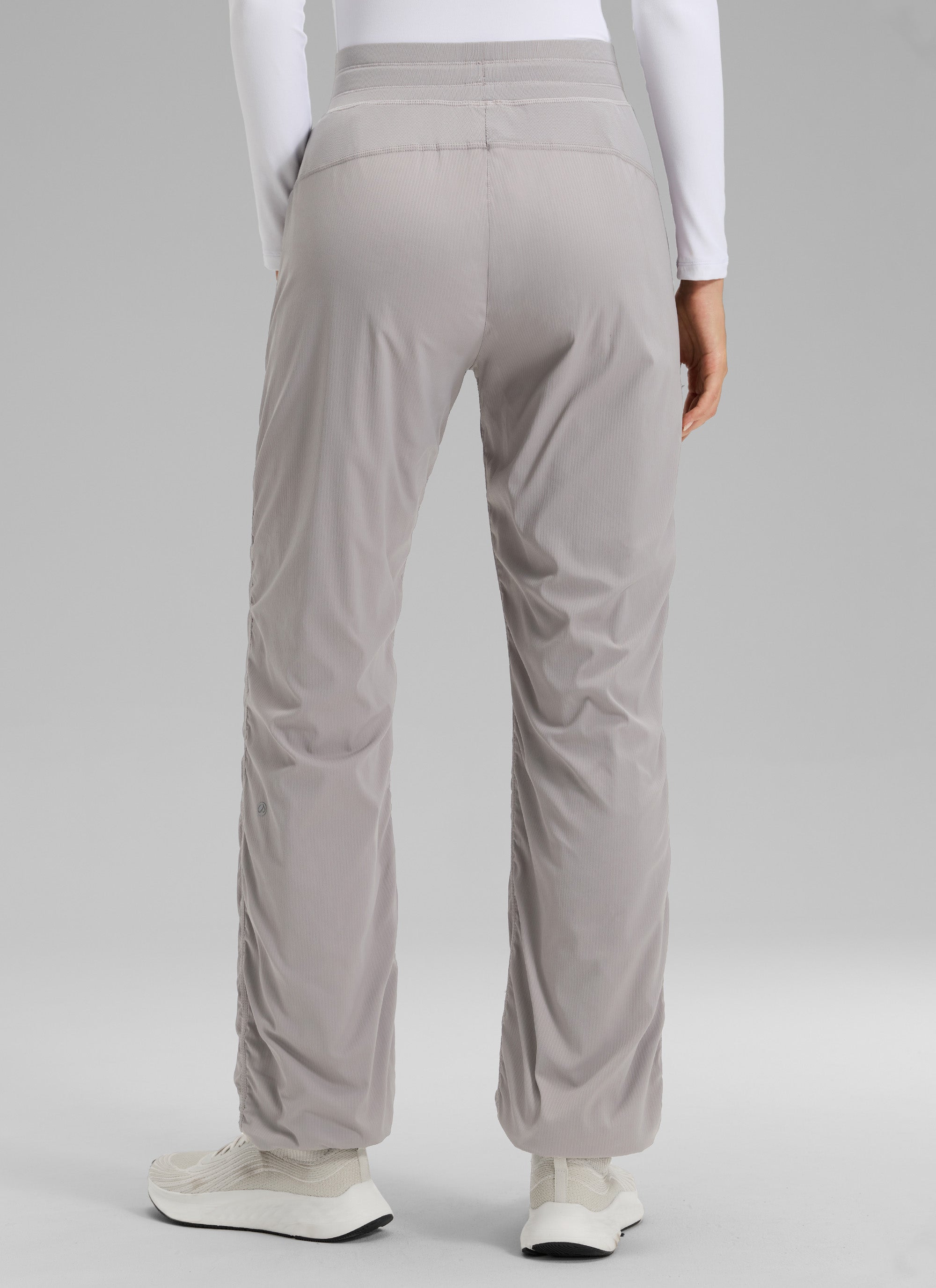 CRZ YOGA Women's Casual Mid Rise Drawstring Pocket Straight Leg Pant Hot Fudge Brown