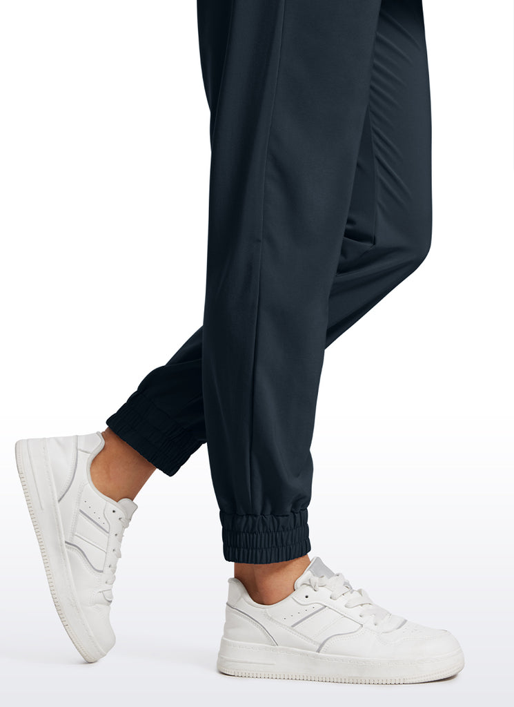 CRZ YOGA Women's Casual Workout Joggers with Pockets 28" True Navy