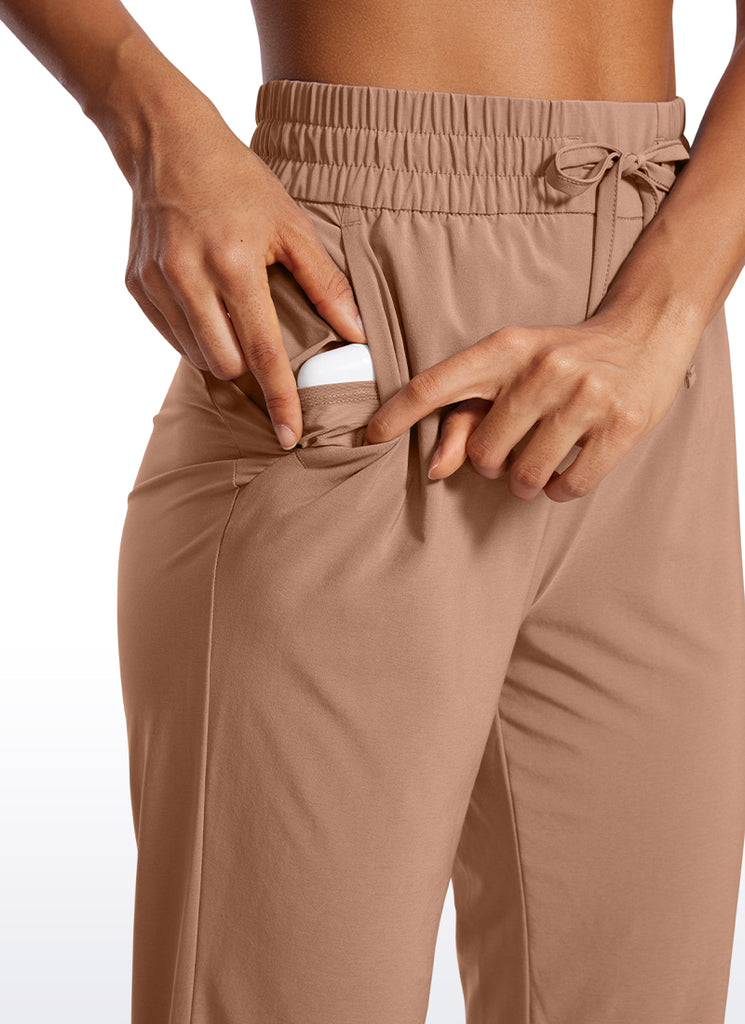 CRZ YOGA Women's Casual Workout Joggers with Pockets 28" Universe Blue