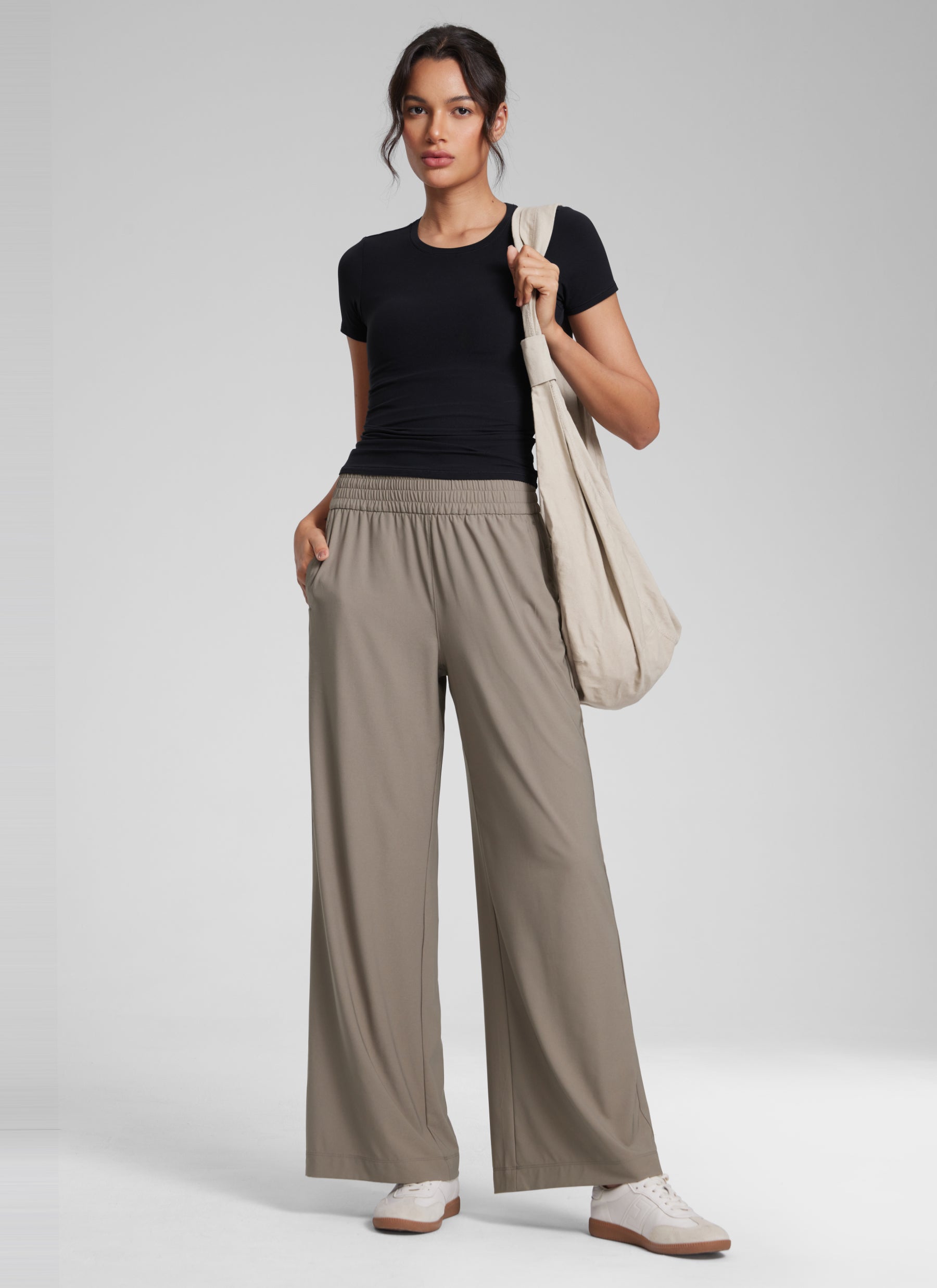 CRZ YOGA Women’s Feathery-Fit Drapey Casual Wide Leg Pant 28