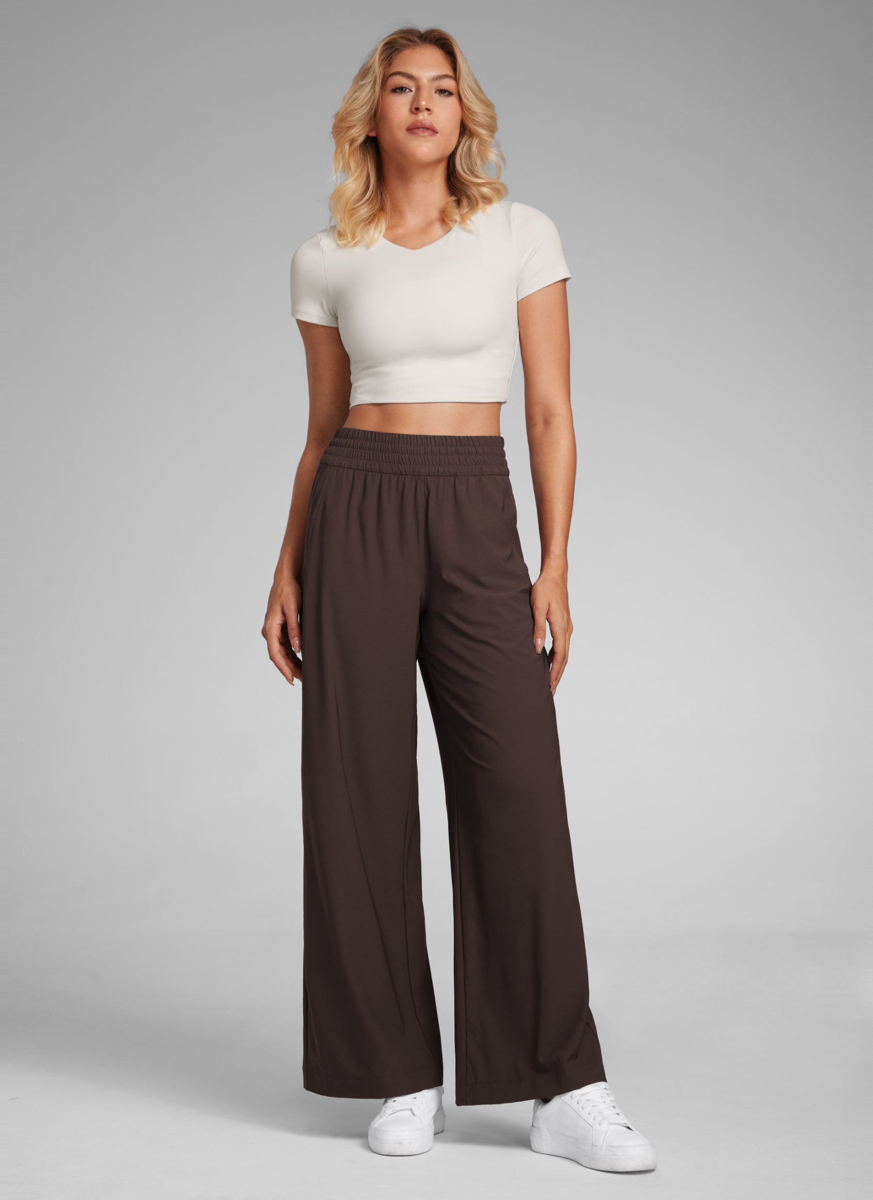 CRZ YOGA Women’s Feathery-Fit Drapey Casual Wide Leg Pant 28