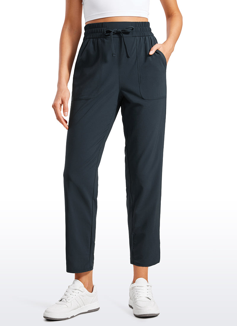 CRZ YOGA Women's Casual Workout Pants Mid Rise with Pockets 27