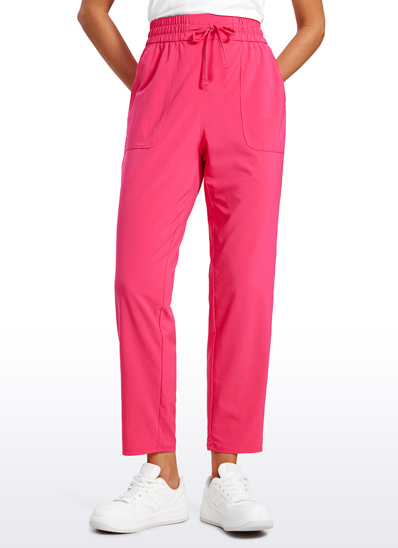 CRZ YOGA Women's Casual Workout Pants Mid Rise with Pockets 27