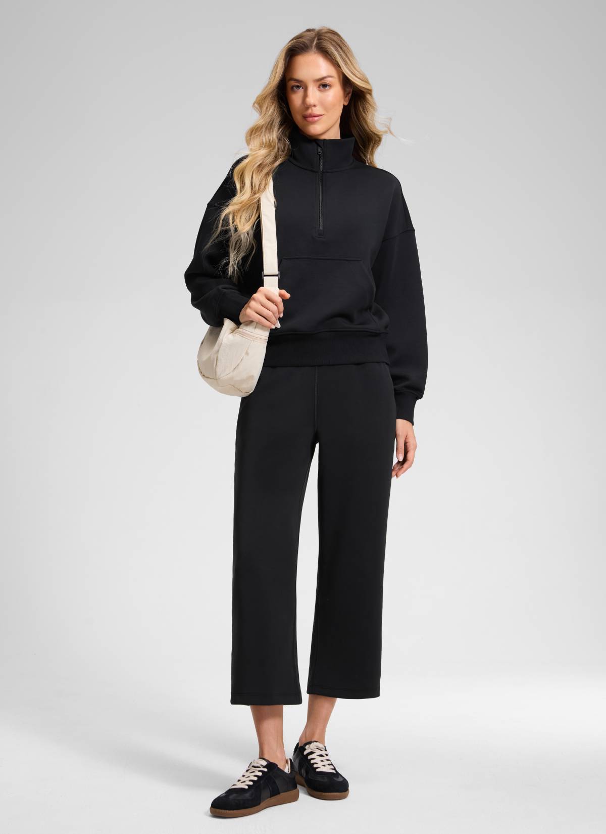 CRZ YOGA Women's SoftAura Casual High Rise Pocket Sweatpant 24