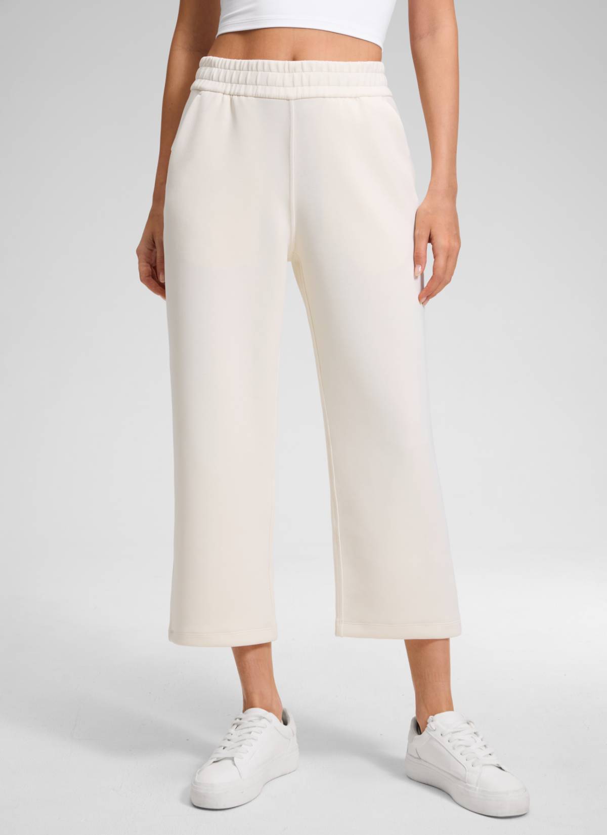 CRZ YOGA Women's SoftAura Casual High Rise Pocket Sweatpant 24