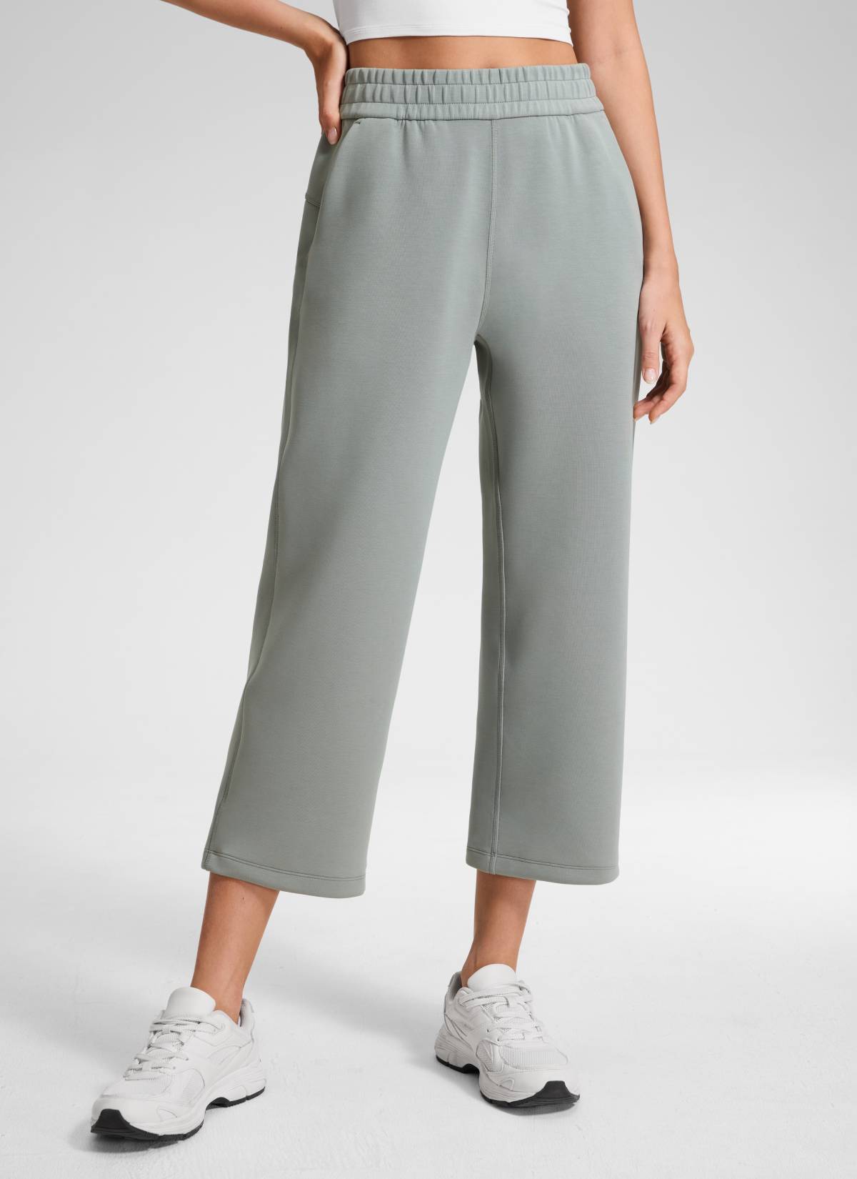 CRZ YOGA Women's SoftAura Casual High Rise Pocket Sweatpant 24