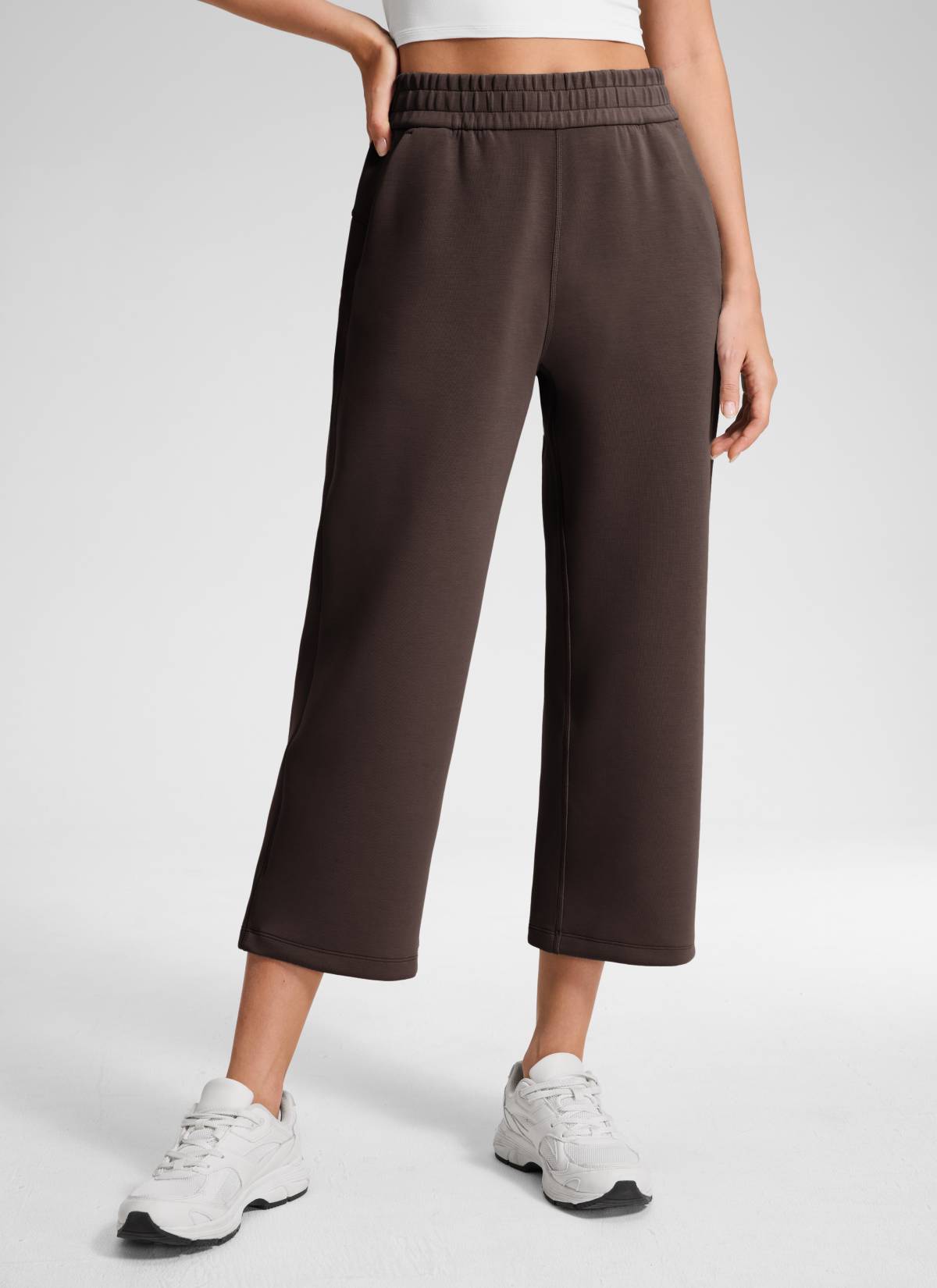 CRZ YOGA Women's SoftAura Casual High Rise Pocket Sweatpant 24