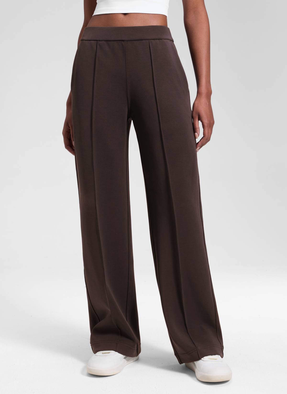 CRZ YOGA Women's SoftAura Casual Mid Rise Pocket Straight Leg Pant 30