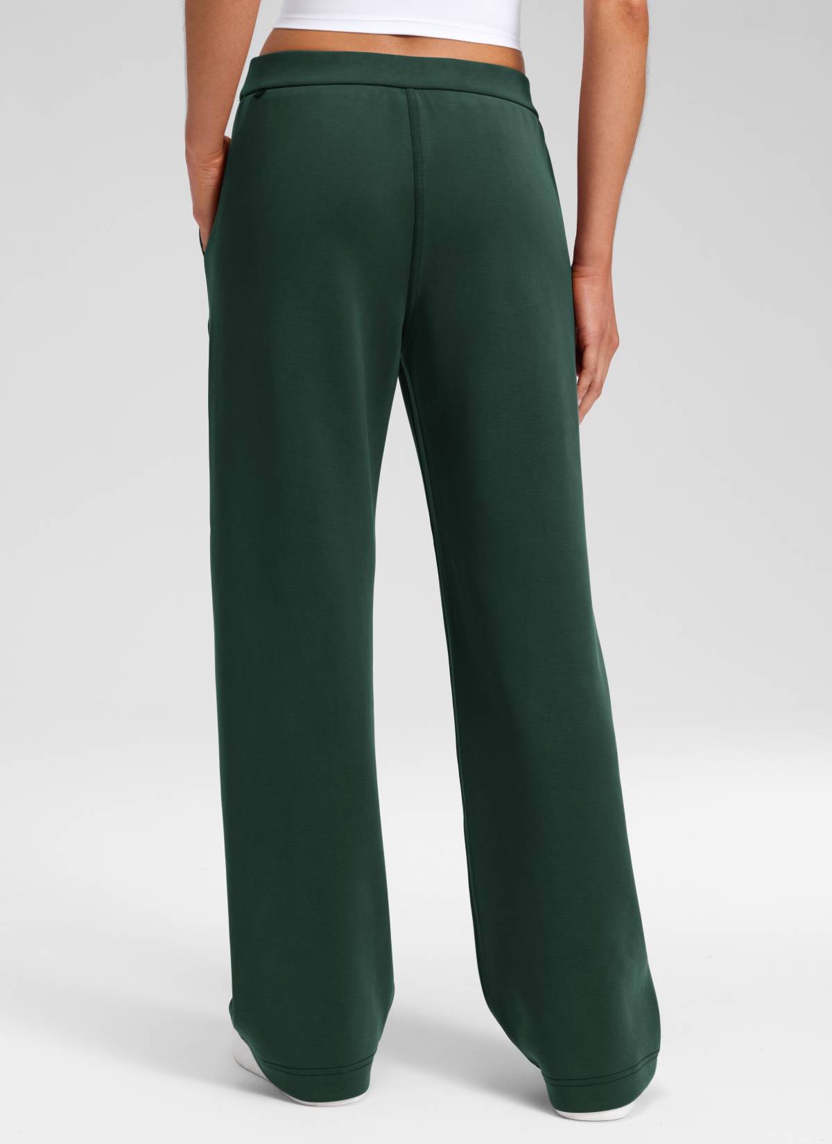 CRZ YOGA Women's SoftAura Casual Mid Rise Pocket Straight Leg Pant 30