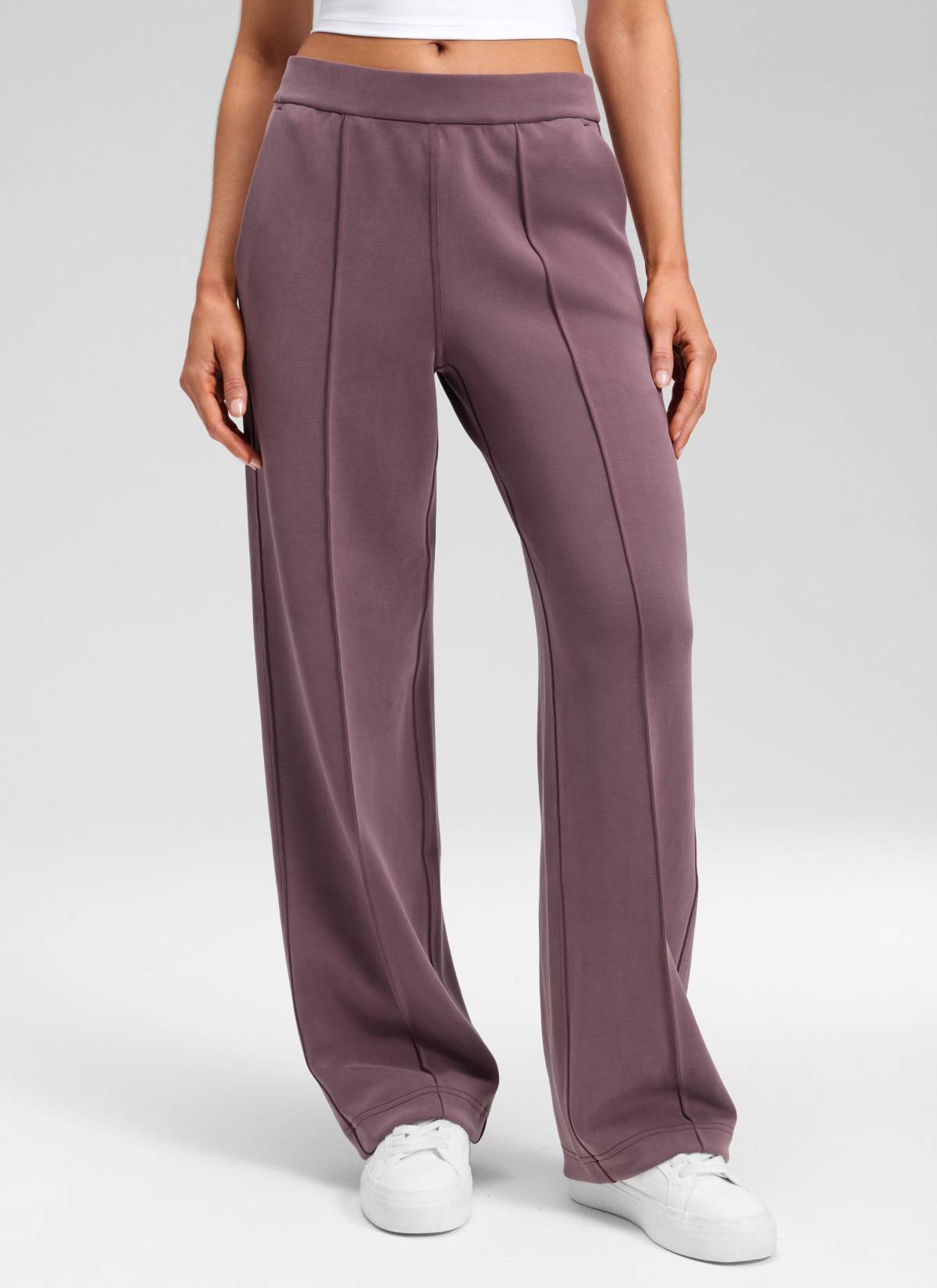 CRZ YOGA Women's SoftAura Casual Mid Rise Pocket Straight Leg Pant 30