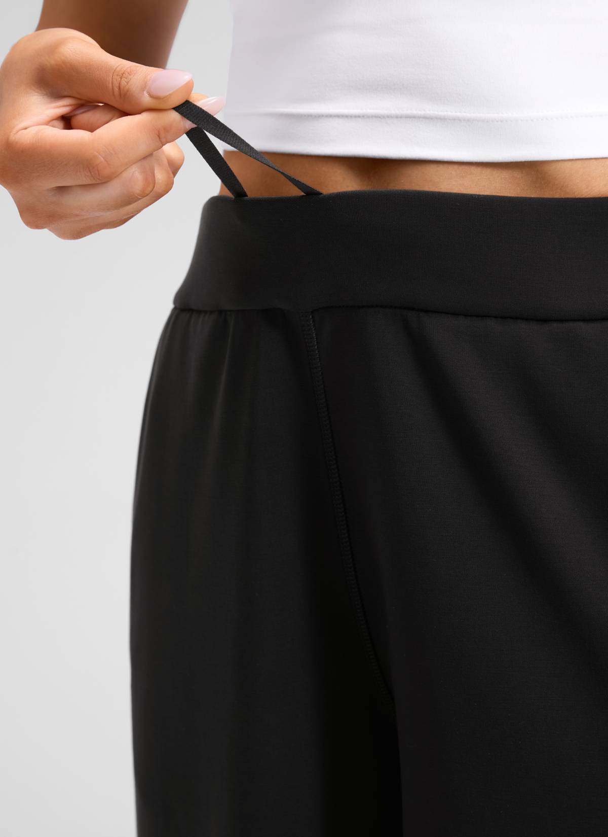 CRZ YOGA Women's SoftAura Casual High Rise Wide Leg Cropped Pant 25