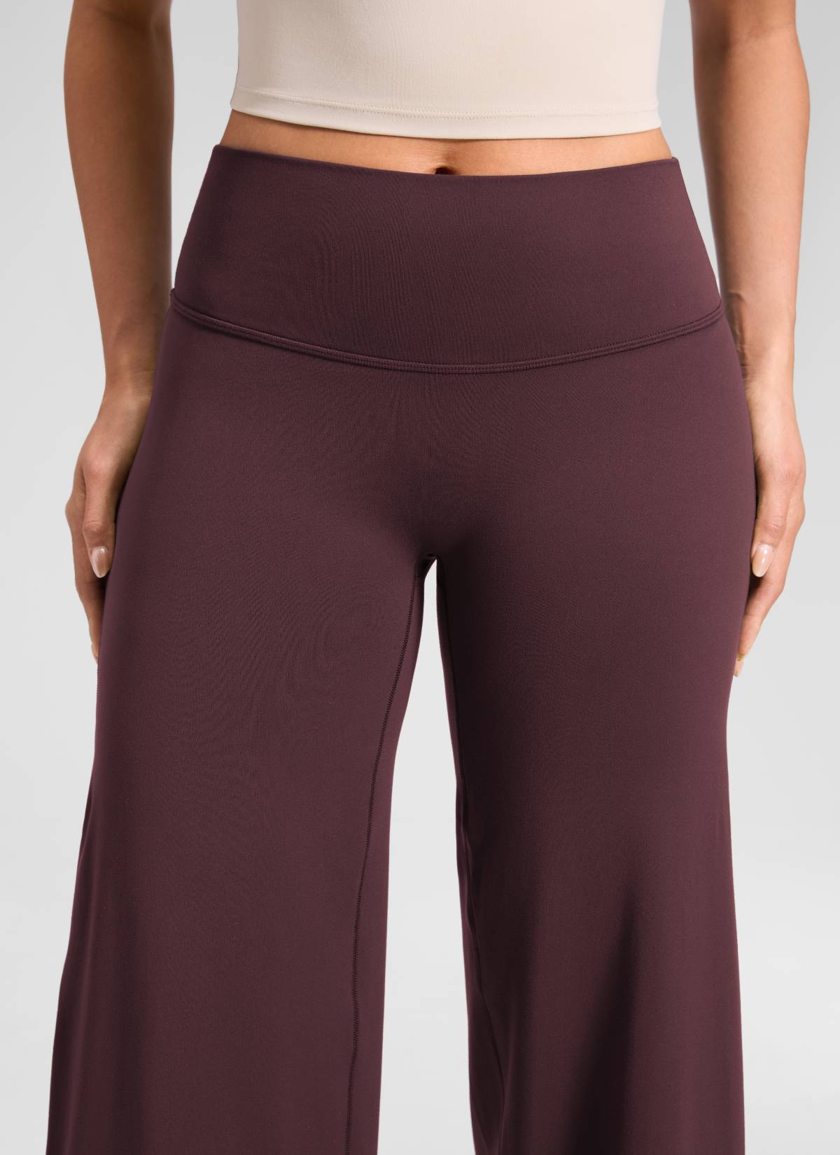 CRZ YOGA Women's Softretch Workout No Front Seam Wide Leg Pant 30