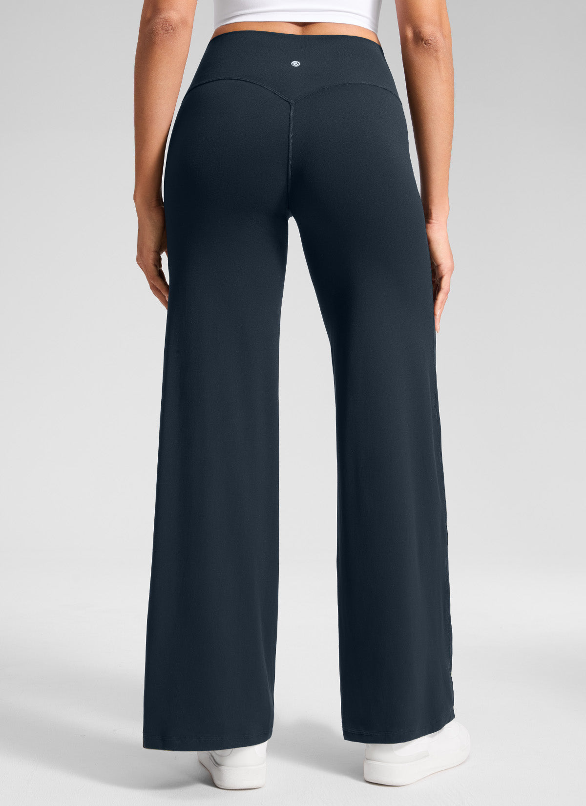 CRZ YOGA Women's Softretch Workout No Front Seam Wide Leg Pant 30