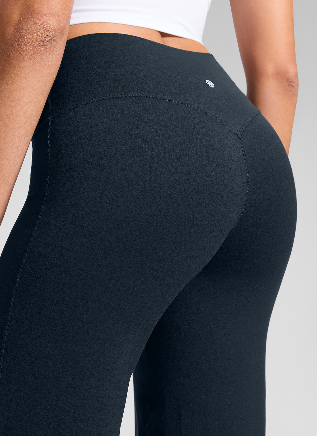 CRZ YOGA Women's Softretch Workout No Front Seam Wide Leg Pant 30