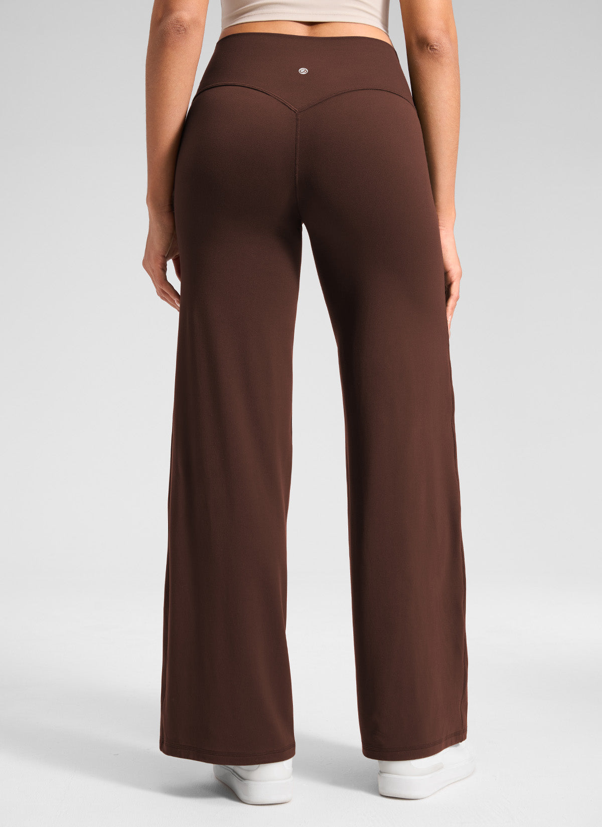 CRZ YOGA Women's Softretch Workout No Front Seam Wide Leg Pant 30