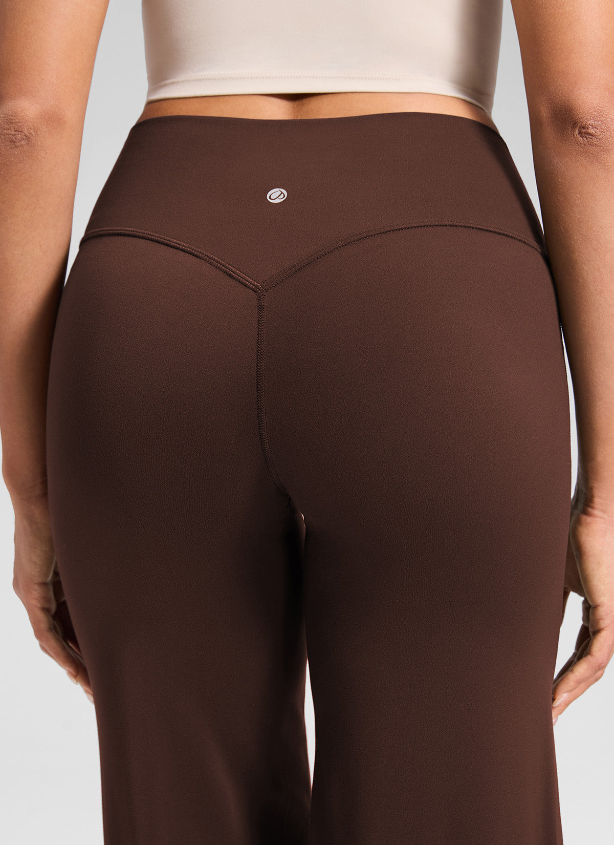 CRZ YOGA Women's Softretch Workout No Front Seam Wide Leg Pant 30