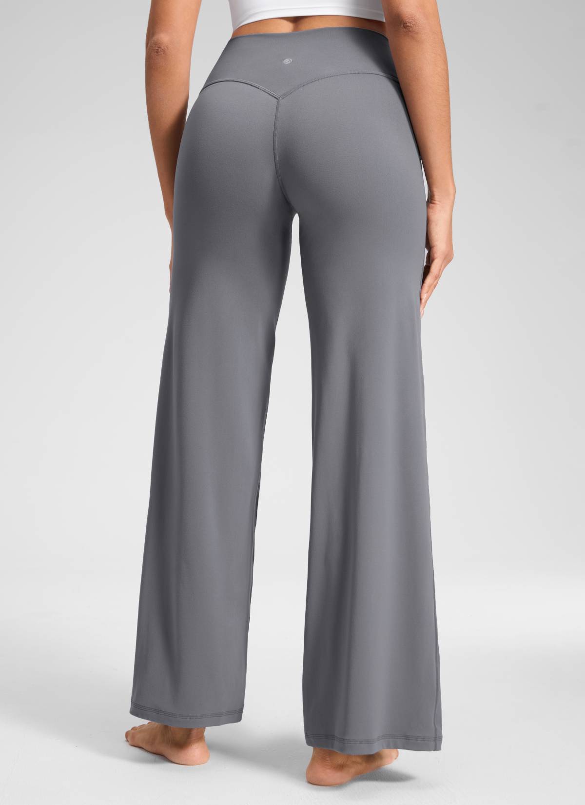 CRZ YOGA Women's Softretch Workout No Front Seam Wide Leg Pant 30