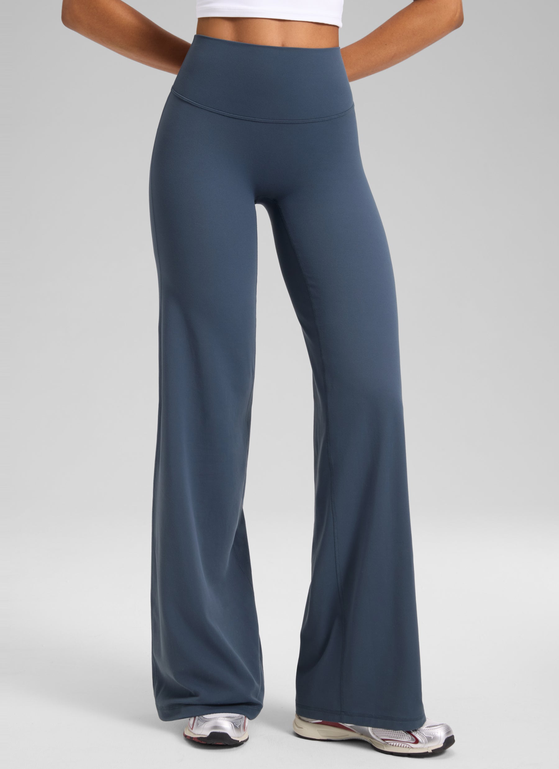 CRZ YOGA Women's Softretch Workout No Front Seam Wide Leg Pant 30