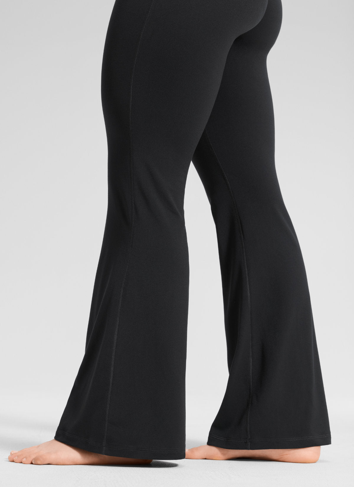CRZ YOGA Women's Softretch High Rise No Front Seam Flare Legging 33