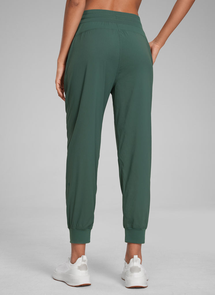 CRZ YOGA Women Lightweight Workout Joggers 26" with Pockets Dark Chrome