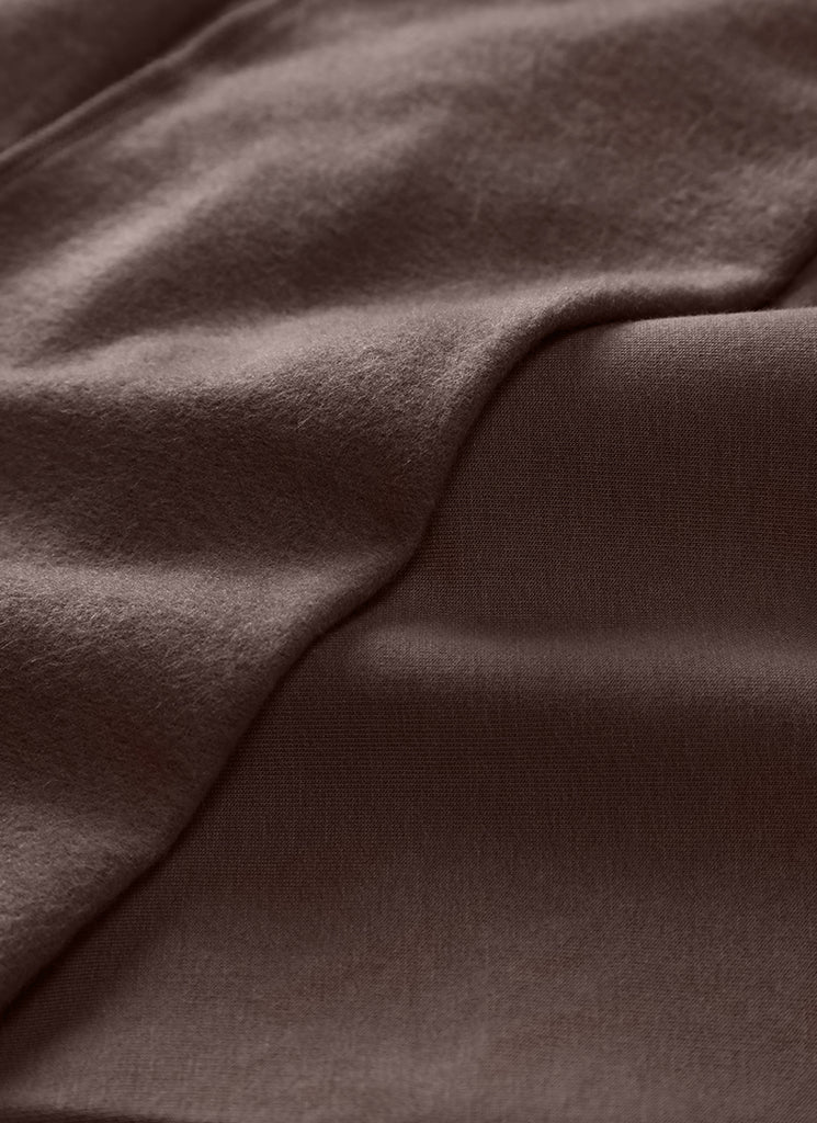 CRZ YOGA Fleece Sweatpants Women Cotton Pockets High Waisted Joggers Hot Fudge Brown