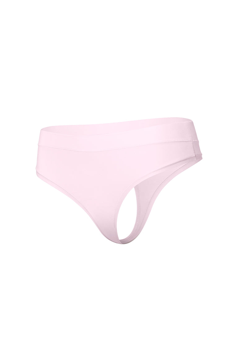 CRZ YOGA Women Softhold High Rise Thongs Ladies Underwear 3 Pack Grey White Pink
