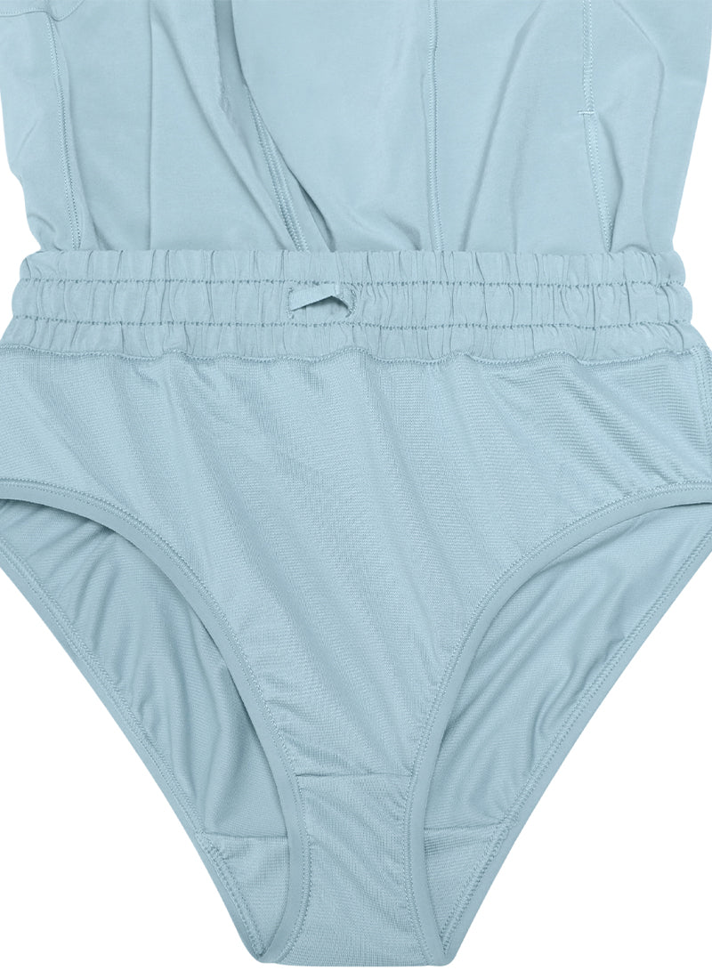 CRZ YOGA Girl's Running Feathery-Fit Soft Low Rise Lined Shorts Light grayish blue